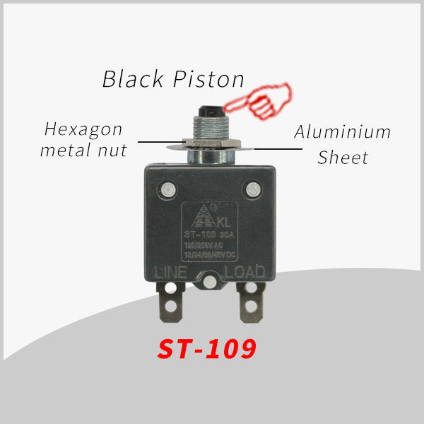 ST-109 high current manual reset overload protector for mobile socket converter DC motor small motor battery audio